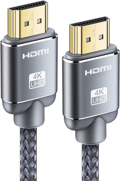 HDMI Cable 6.6Feet(2Meter), 4K HDMI Lead- HDMI Cable 4K@60Hz, 3D Support, Ethernet Function, Video 4K UHD 2160P, HD 1080P, 3D 