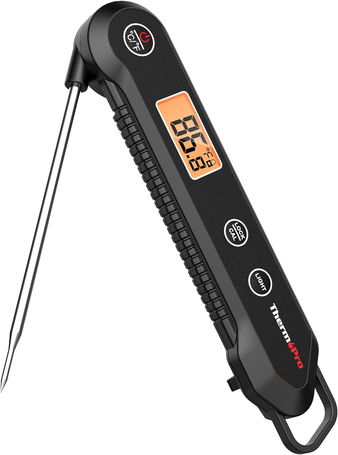 Professional Waterproof Digital Instant Read Meat Thermometer with Backlight for Cooking, Frying, and Candy Making