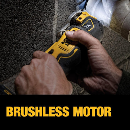 20V Variable 3 Speed Oscillating Multi-Tool, Led, Universal Adapter, Dual Grip