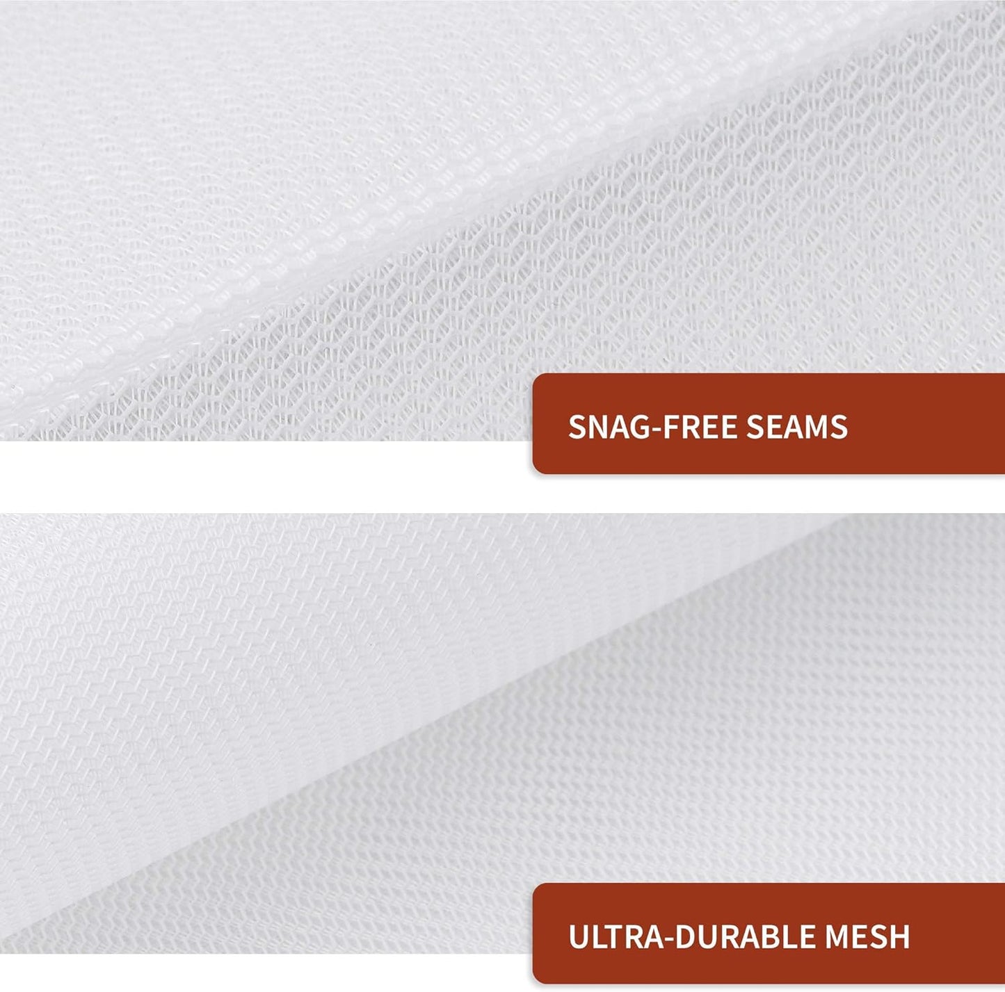 Medium Mesh Laundry Bags for Delicates - Colored Zippers