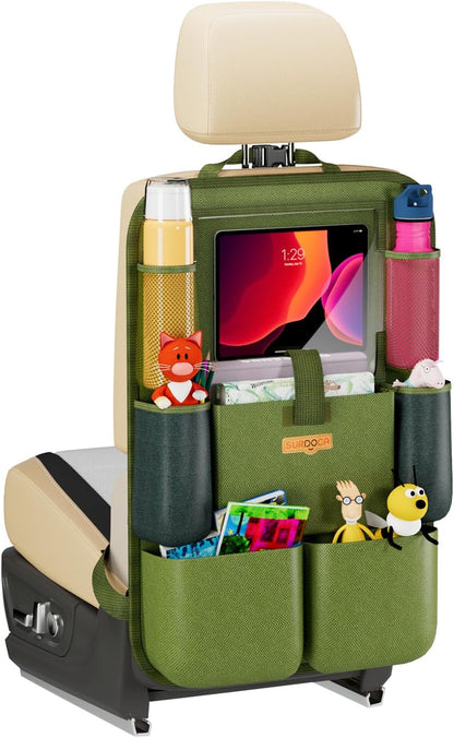 Premium Backseat Car Organizer with Tablet Holder and Multiple Storage Pockets for Kids