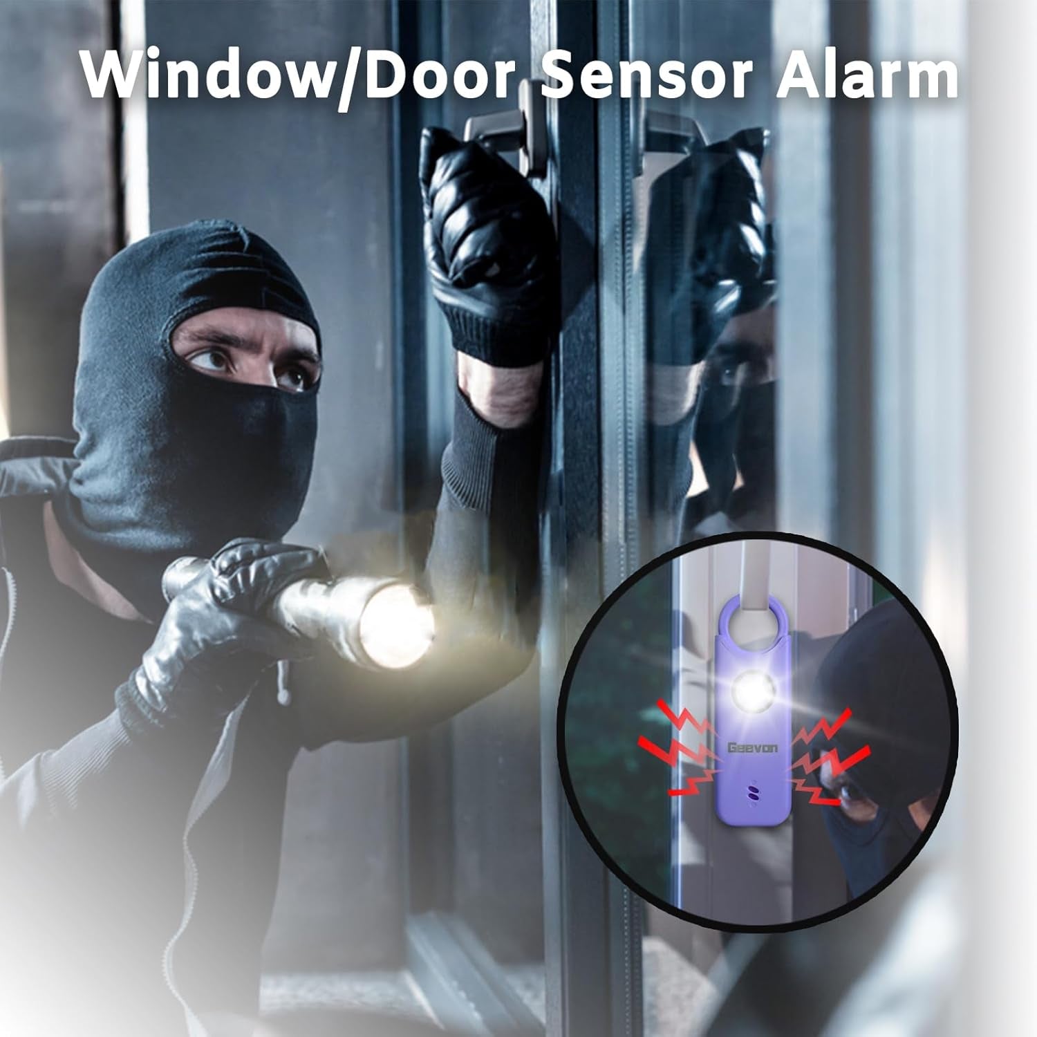 Rechargeable Personal Safety Alarms - 2 Pack, 135DB Loud Self-Defense Siren with LED Strobe Light, Emergency Alarms for Women, Men, Children, and Seniors (Purple)