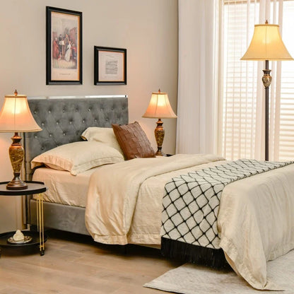 Three-Piece Table and Floor Lamp Set Featuring Linen Fabric Shades