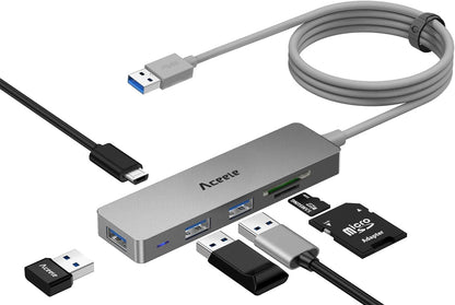 Ultra Slim USB 3.0 Hub with 4 Ports and 4Ft Extended Cable  Laptops, USB Flash Drives, Mobile Hard Drives