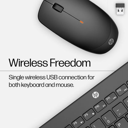 230 Wireless Mouse and Keyboard Combo - 2.4Ghz Wireless Connection - Long Battery Life - Durable & Low-Noise Design - Windows & Mac OS - Adjustable 1600 DPI - Numeric Keypad
