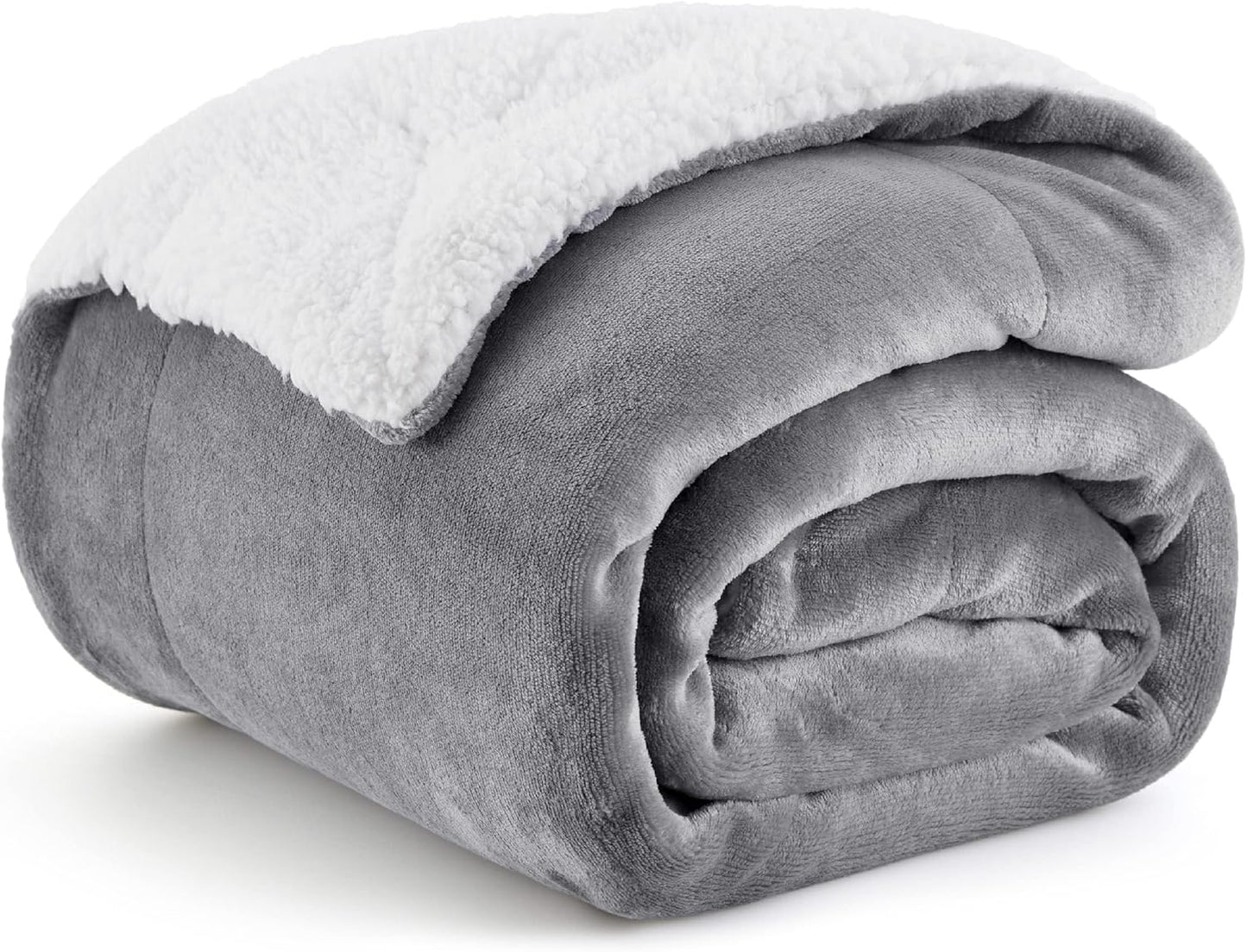 Throw Blanket - Luxurious Soft and Warm Sofa Blanket, Grey, 50x60 Inches