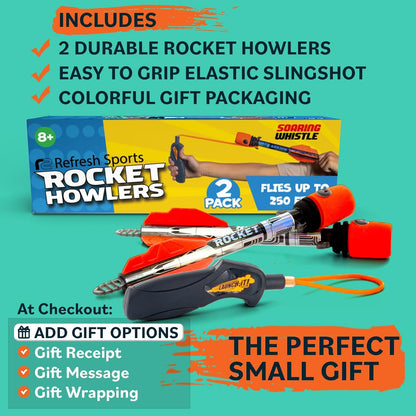 Toy Rocket Launcher: Outdoor Slingshot Rocket Set -Ages 8+