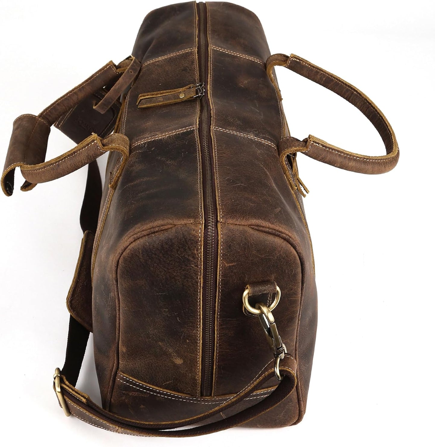 Genuine Leather Weekend Duffel Bag | Versatile Travel and Gym Bag for Men