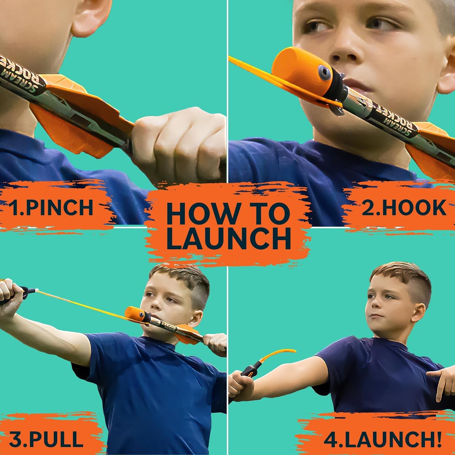Toy Rocket Launcher: Outdoor Slingshot Rocket Set -Ages 8+