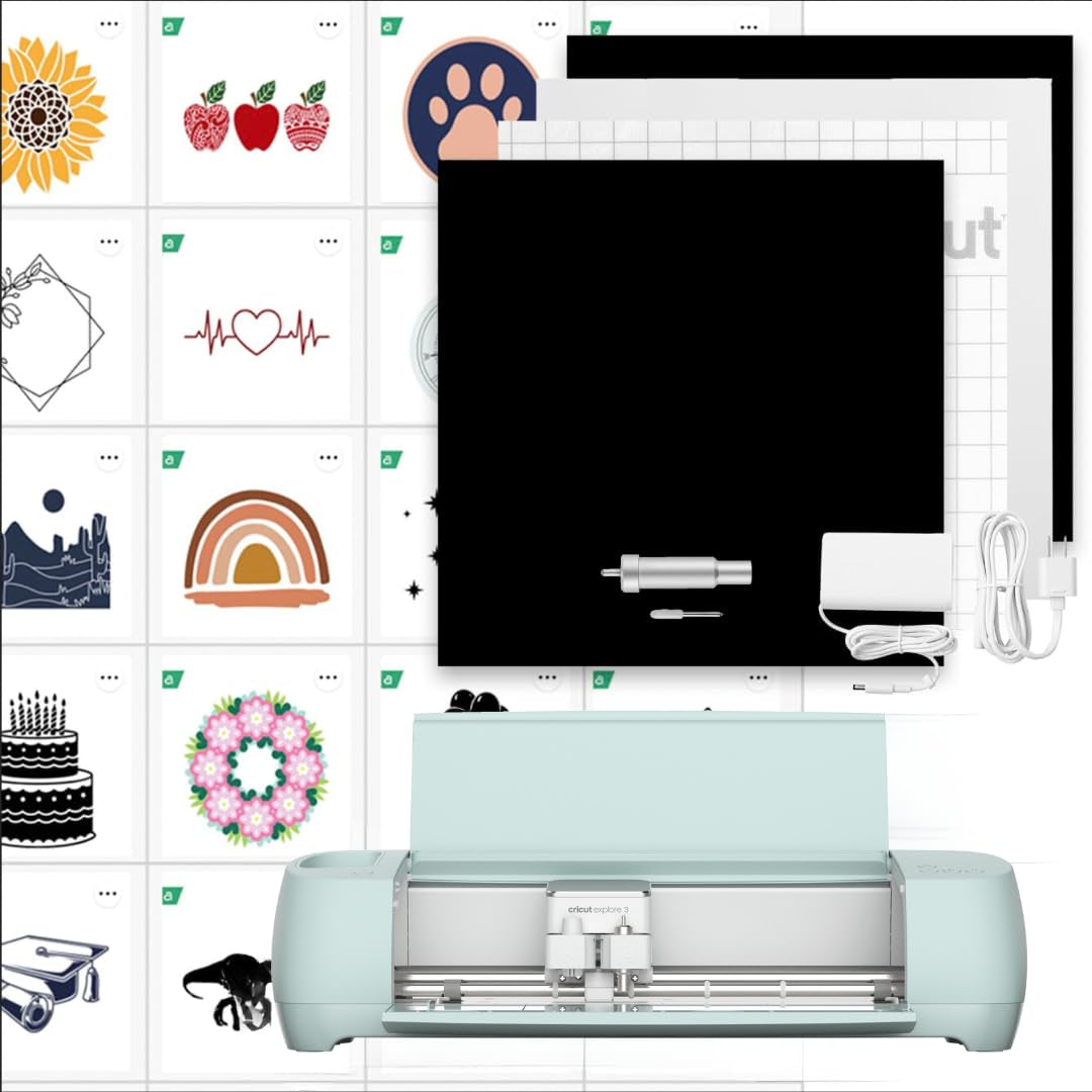 High-Speed DIY Cutting Machine Versatile Crafting, Cuts Over 100 Materials-3 Digital Content Library Bundle 