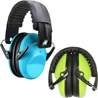 Dual Pack Noise-Canceling Headphones for Children - Earmuffs for Autism, Toddlers, and Kids - Soundproof Protection for Concerts, Air Shows, and Fireworks