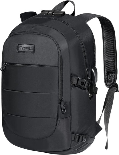 Water-Resistant Anti-Theft Laptop Backpack with USB Charging Port - 15.6 Inch Business Bag for Men and Women