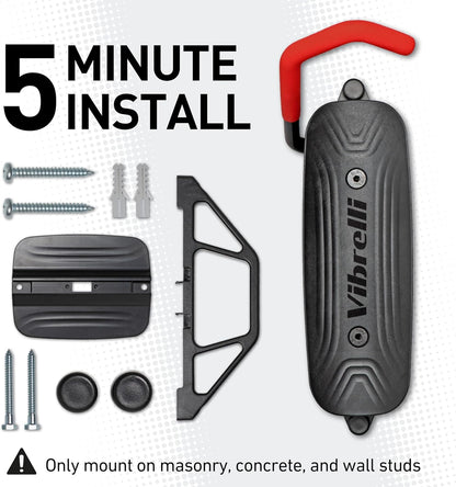 Vertical Swivel Bike Wall Mount - Professional Bicycle Storage Rack for Garage - Ideal for Mountain Bikes and Other Bicycles
