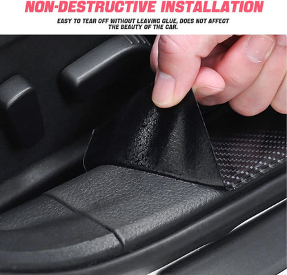 Car Door Entry Guard - Anti-Collision Adhesive Protector Tape for Door Sills, Rear Bumpers, Handles - Universal Fit  (2 x 394 Inches)