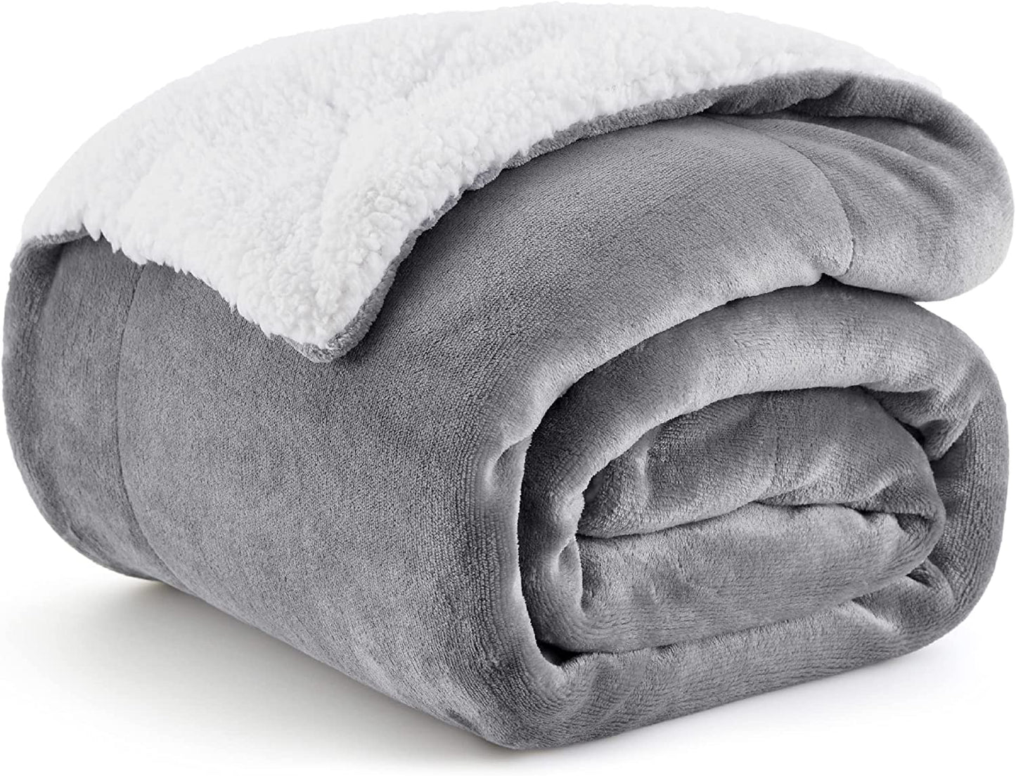 Throw Blanket - Luxurious Soft and Warm Sofa Blanket, Grey, 50x60 Inches
