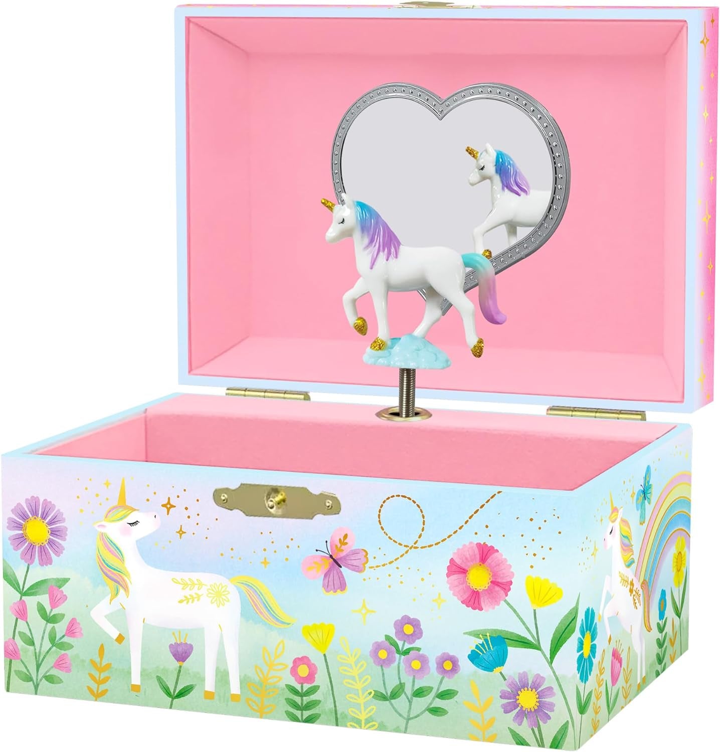 Musical Unicorn Jewelry Box for Girls - Enchanting Spinning Unicorn Music Box, Ages 3+ Dimensions: 6 x 4.7 x 3.5 inches