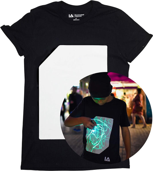 Glow in the Dark Interactive T-Shirt - Ideal for Celebrations and Festivals