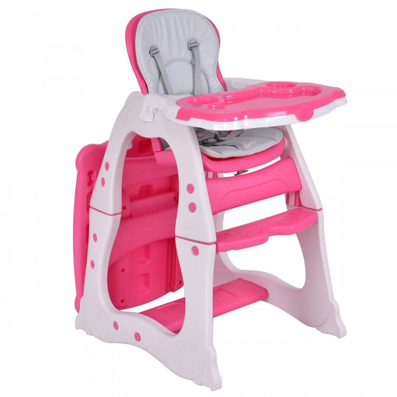 3-in-1 Infant Table and Chair Set with High Chair Functionality