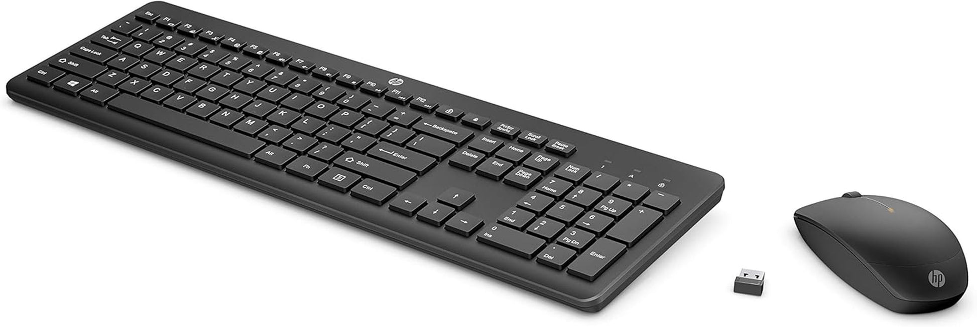 230 Wireless Mouse and Keyboard Combo - 2.4Ghz Wireless Connection - Long Battery Life - Durable & Low-Noise Design - Windows & Mac OS - Adjustable 1600 DPI - Numeric Keypad