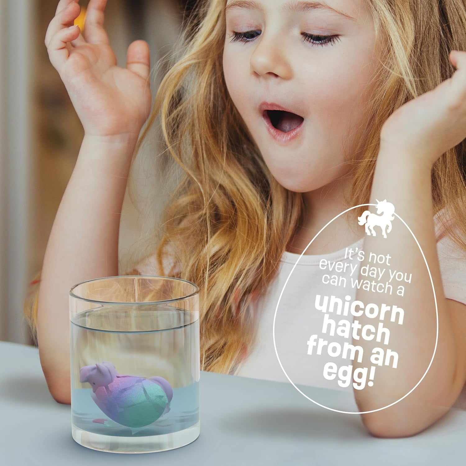 Unicorn Hatching Surprise Eggs for Kids - 6 Pack - Grows 600% - Unicorn Toys Age 3+