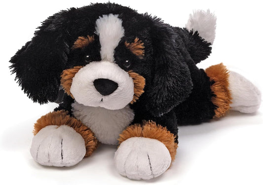 Randle Bernese Mountain Dog, Premium Stuffed Animal Plush for Ages 1 and Up, Black/Brown, 13”