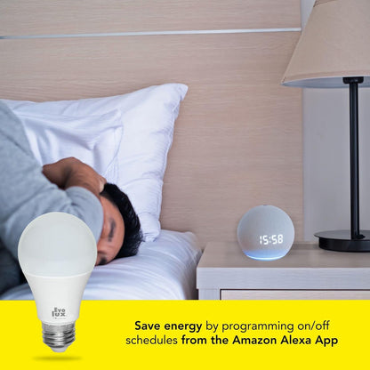 Dimmable Smart LED Light Bulb with WiFi Compatibility for Alexa - 806 Lumens, Energy Efficient, No Hub Required, Multicolor and Adjustable White Light (1)