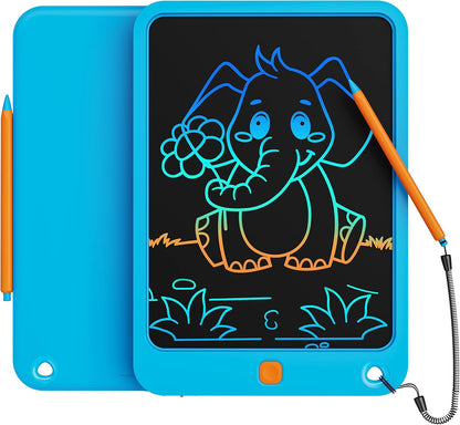 Colorful Doodle Board Drawing Tablet- Children, Memo Board and Drawing Pad-Lanyard, Educational Travel Toy Ages 3+ (Pink)