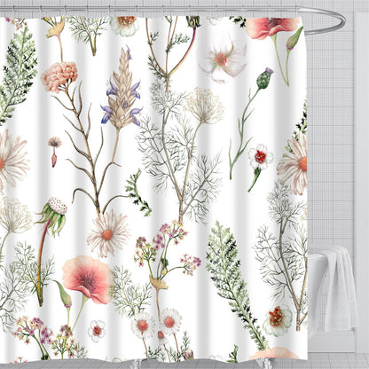 Waterproof Fabric Shower Curtain featuring Banff National Park Smoky Mountain Design, 12 Hooks, 71" x 71" (180 cm x 180 cm), Dark Gray