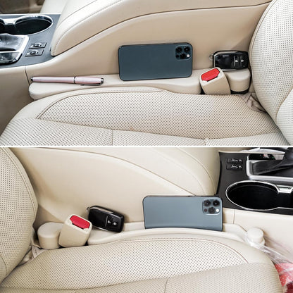 Multifunctional Car Seat Gap Filler Set of 2 - Soft Foam Organizer with Hook Function - Universal Fit 