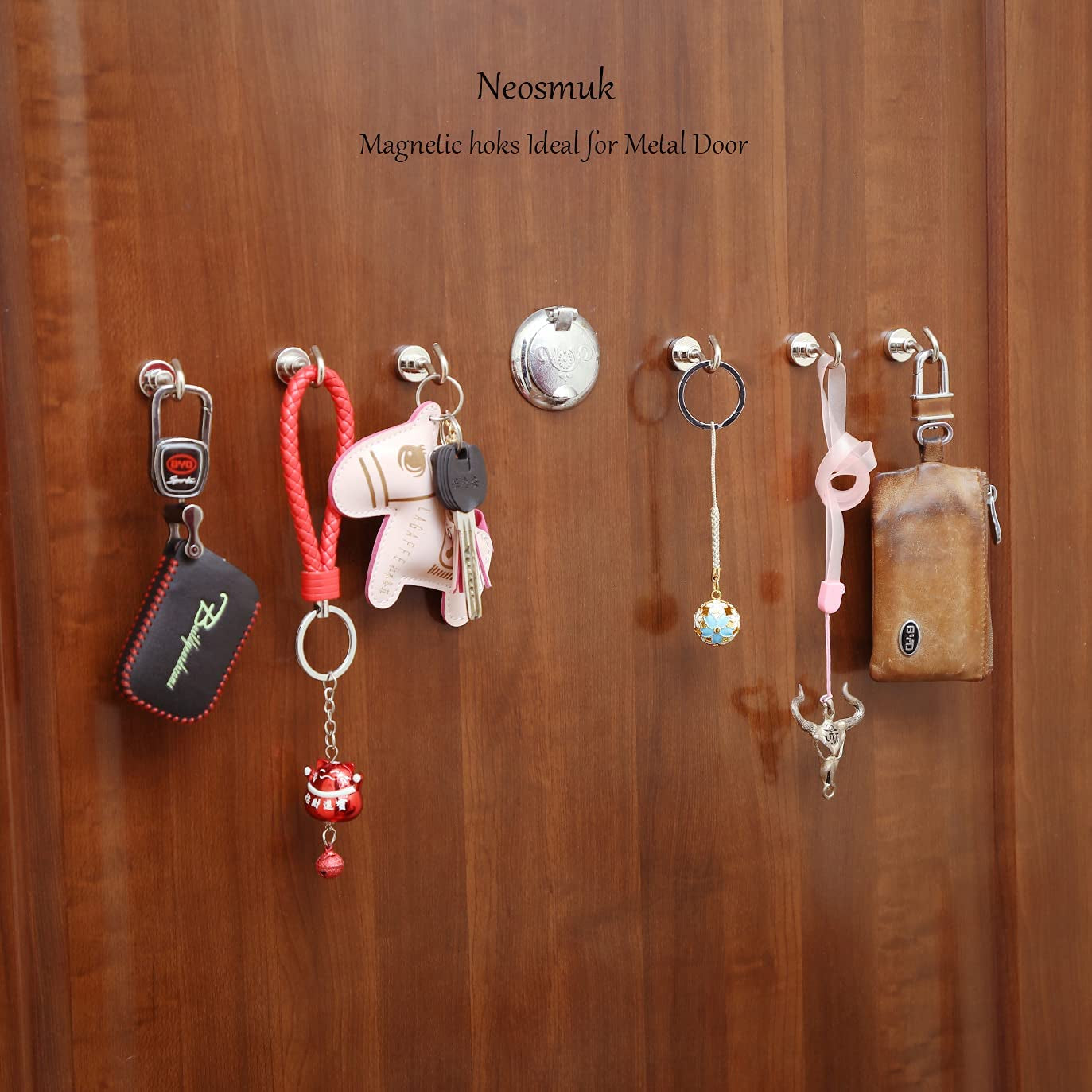 Heavy-Duty Magnetic Hooks - 25 lb Capacity, Ideal for Cruise Essentials, Classroom Supplies, and Home Organization - Pack of 10