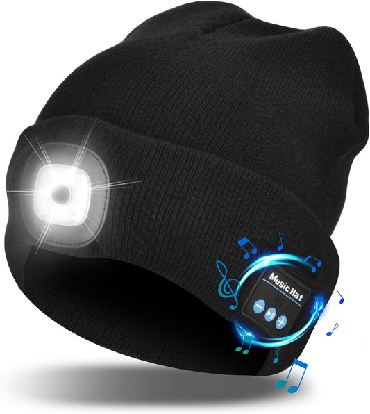 Unisex Bluetooth Beanie Hat with Integrated Wireless Headphones - Ideal Gift for Men and Dads