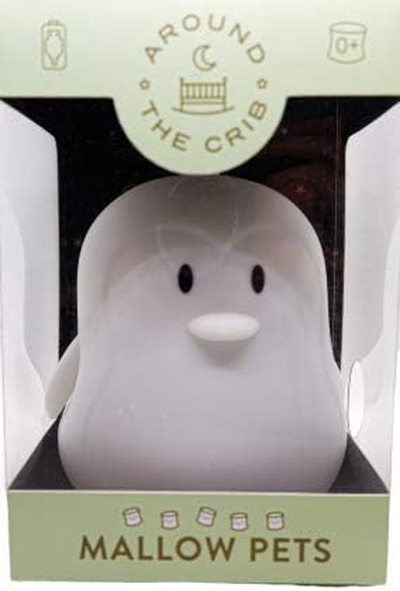 Squishy Lite Mallow Pets Penguin - Portable Night Light for Infants and Toddlers in White