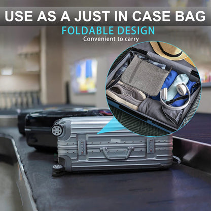 Men's Travel Duffle Bag with Shoe Compartment, Foldable Waterproof and Tear-Resistant Overnight Bag Available in 65L, 85L, and 115L