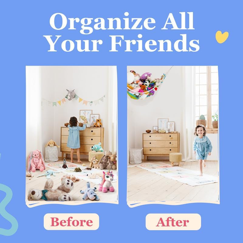 Stuffed Animal Storage Net Hammock Large STUFFIE Party Hammock | Organize the Chaos
