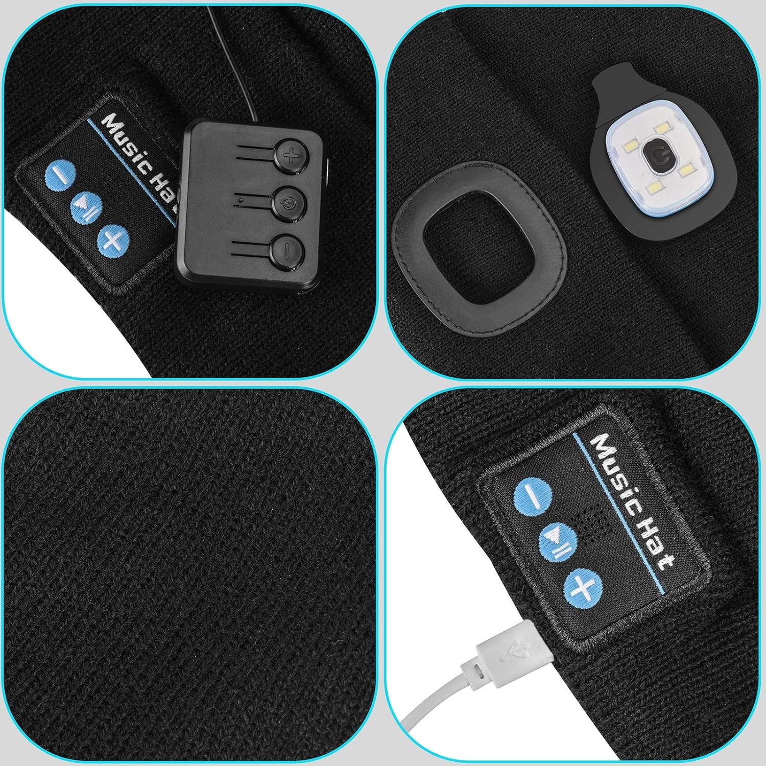 Unisex Bluetooth Beanie Hat with Integrated Wireless Headphones - Ideal Gift for Men and Dads