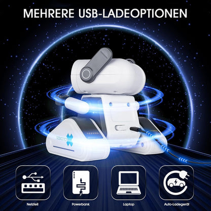Remote Control LED Robot Toy with Flexible Head and Arms, Dance Moves and Music for Children Aged 3+