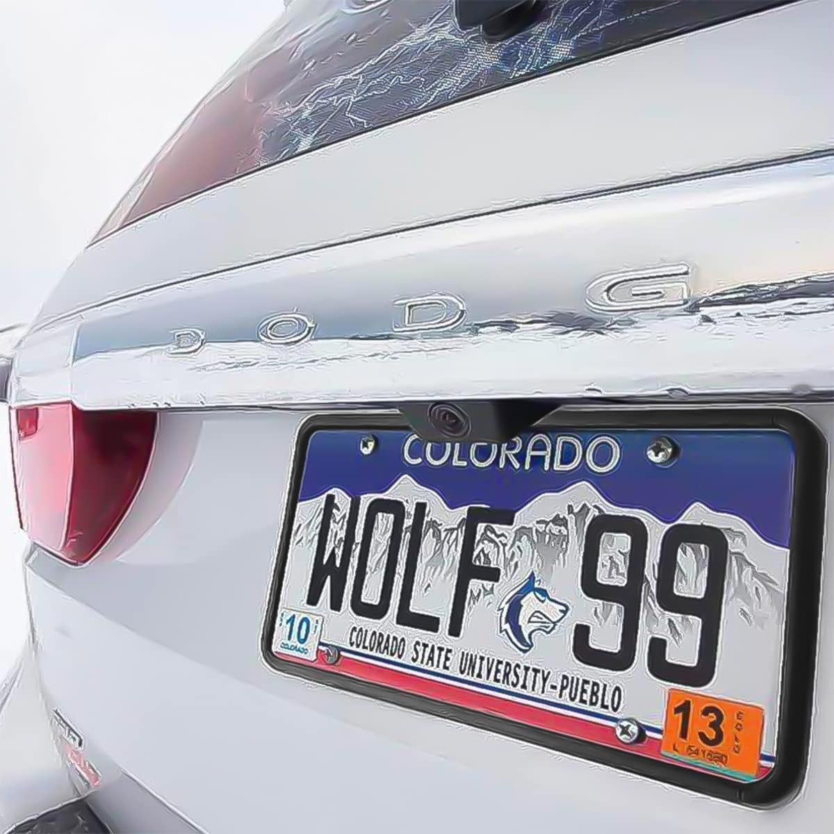 Universal Anti-Theft Silicone License Plate Frame Set, Rustproof Auto Accessories - Cars, SUVs, and Vehicles 