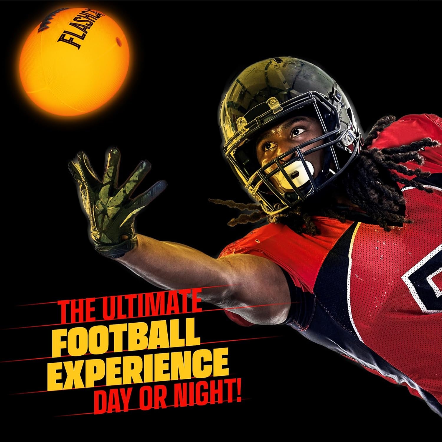 Illuminated Football - Glow in the Dark No. 6 - Outdoor Sports Ages 8-15 