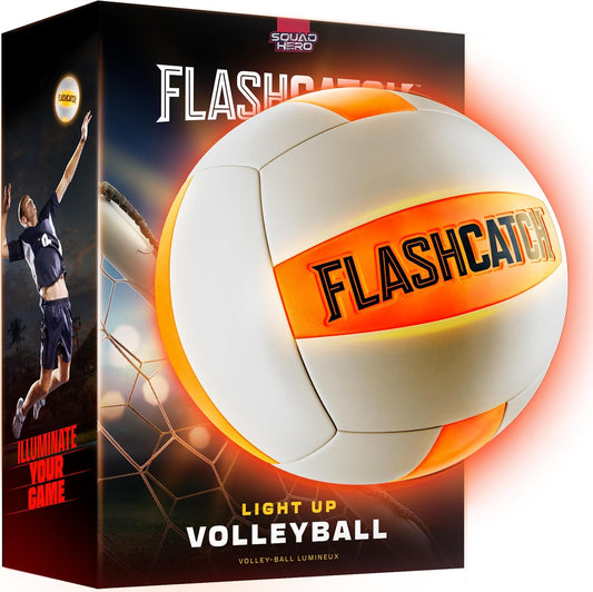 Illuminated Glow-in-the-Dark Volleyball - Premium Sports Accessory for Girls Ages 8-15 - Ideal Gift for Kids and Teens - Perfect for Outdoor and Beach Activities