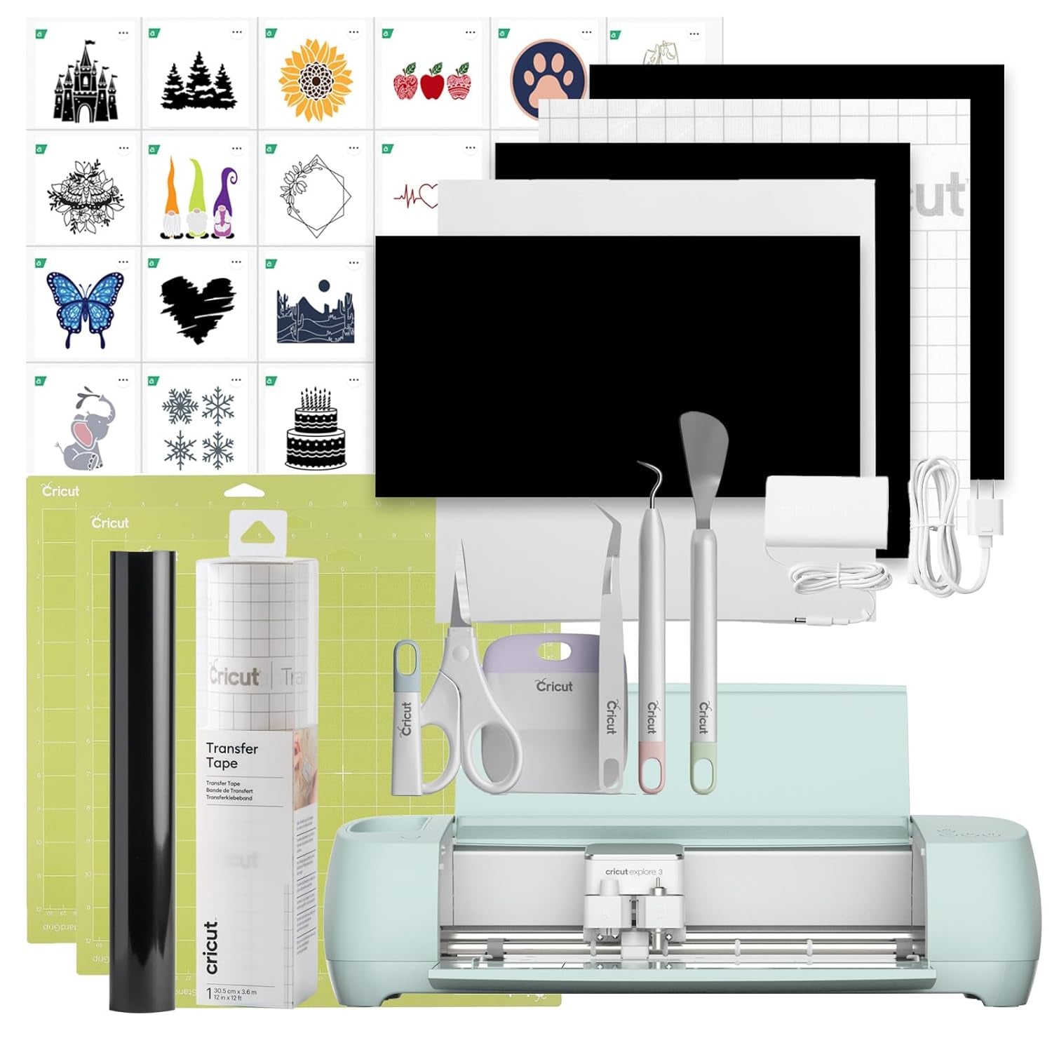 High-Speed DIY Cutting Machine Versatile Crafting, Cuts Over 100 Materials-3 Digital Content Library Bundle 