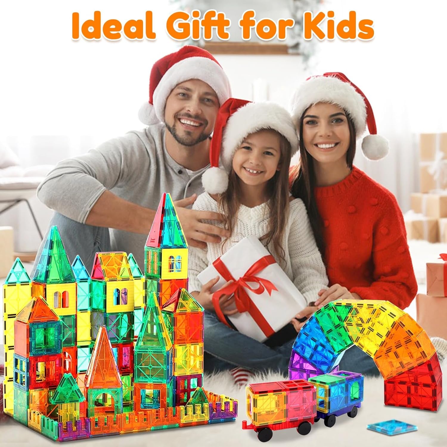 Magnetic Building Blocks Set - 100 Pieces Educational Toys for Toddlers and Kids Ages 3+, Learning and Creative Play