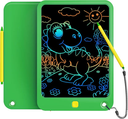 Colorful Doodle Board Drawing Tablet- Children, Memo Board and Drawing Pad-Lanyard, Educational Travel Toy Ages 3+ (Pink)