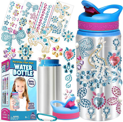 Customizable Water Bottle Craft Kits -Arts and Crafts Activity - Unicorn-Themed Toys for for Children Aged 6+