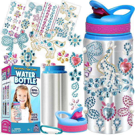Customizable Water Bottle Craft Kits -Arts and Crafts Activity - Unicorn-Themed Toys for for Children Aged 6+