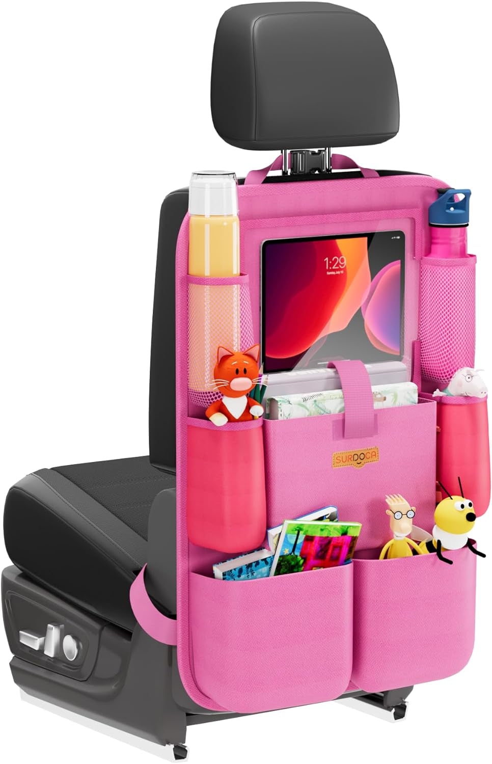 Premium Backseat Car Organizer with Tablet Holder and Multiple Storage Pockets for Kids