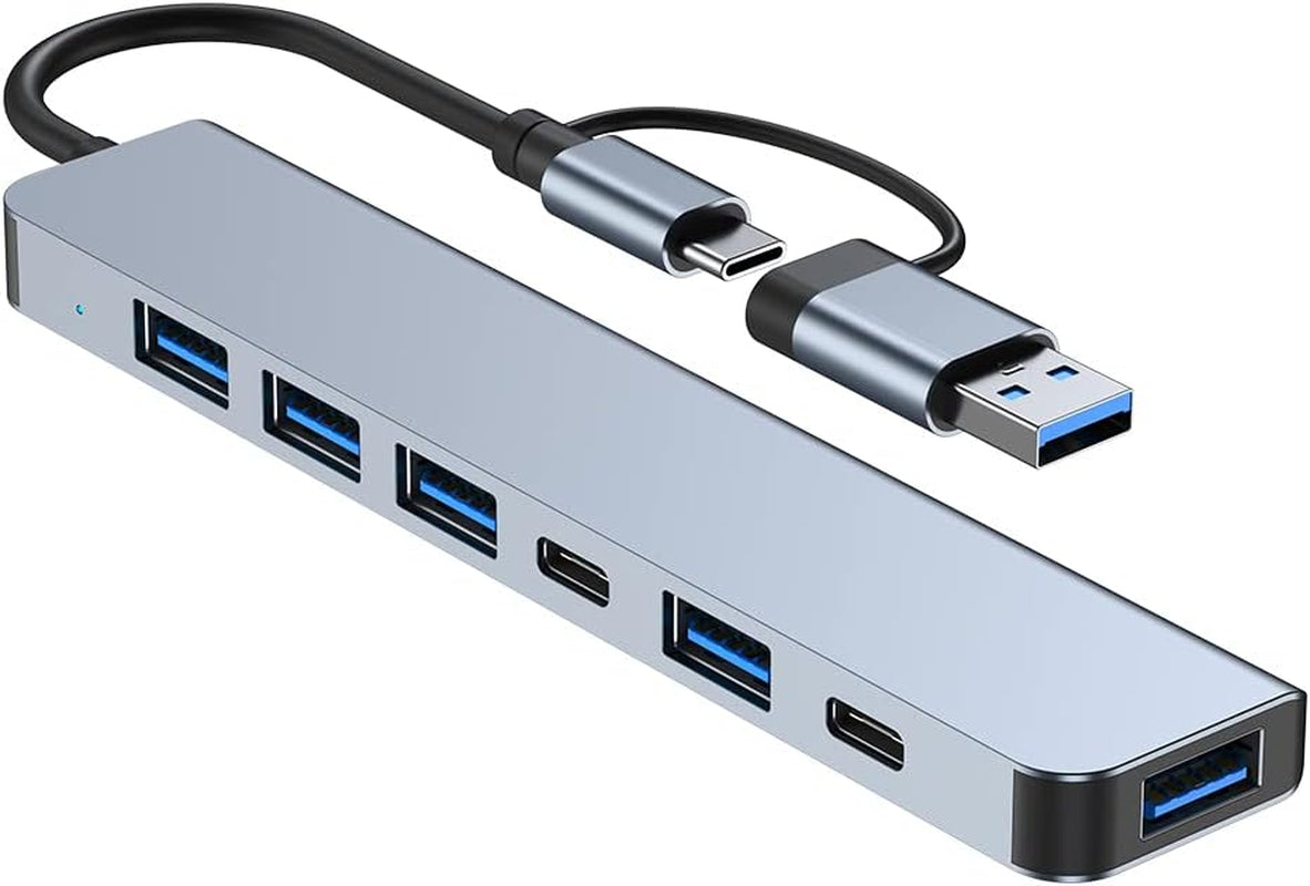 7-in-1 USB-C Hub Multiport Adapter with USB 3.0, USB 2.0, USB-C Charging, and Data Ports 