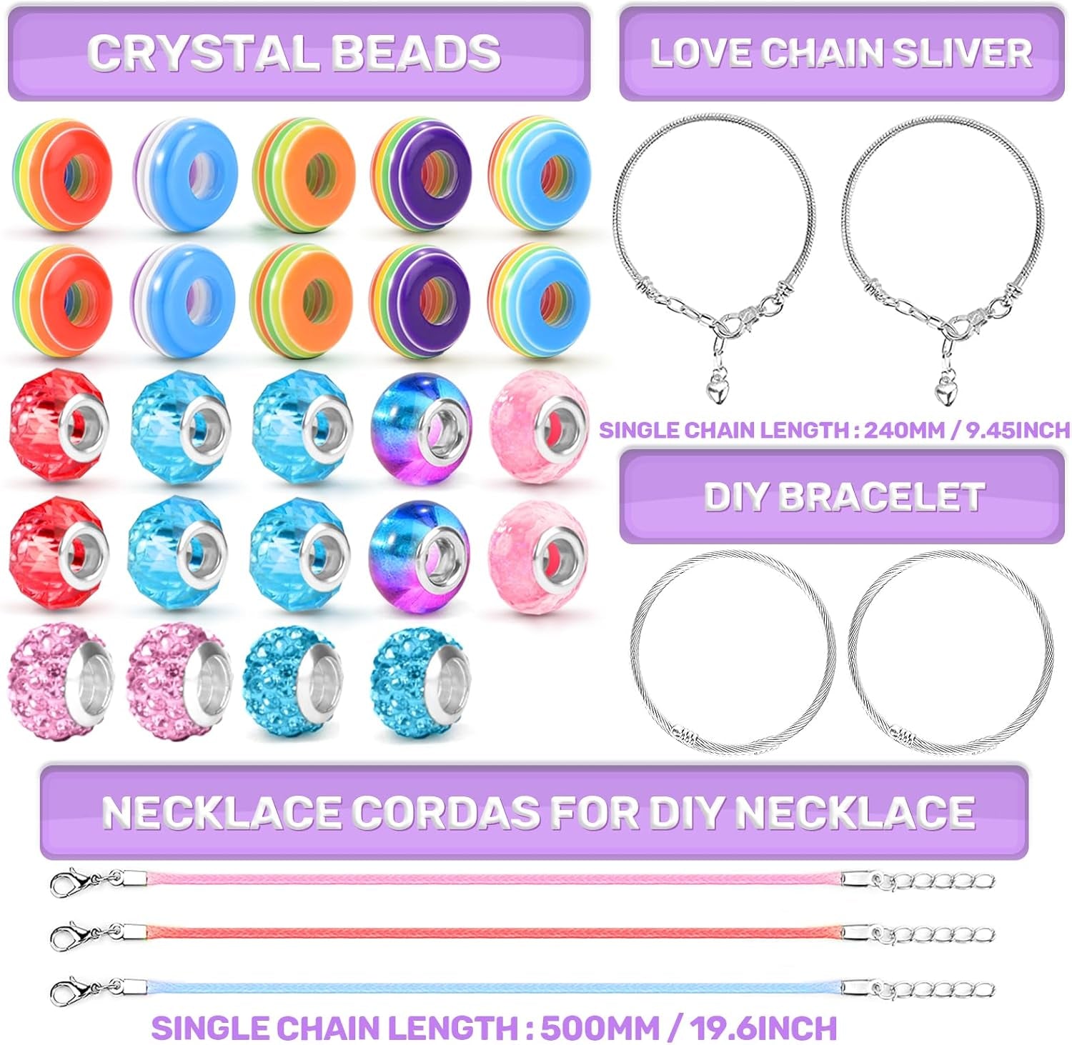 Jewelry Making Unicorn Kit-Themed Arts and Crafts Set for Creative Play and Gift Giving for Girls Ages 6+
