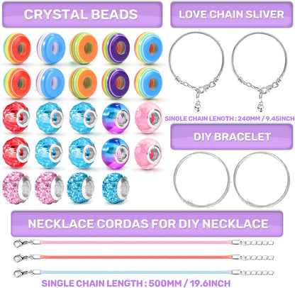 Jewelry Making Unicorn Kit-Themed Arts and Crafts Set for Creative Play and Gift Giving for Girls Ages 6+