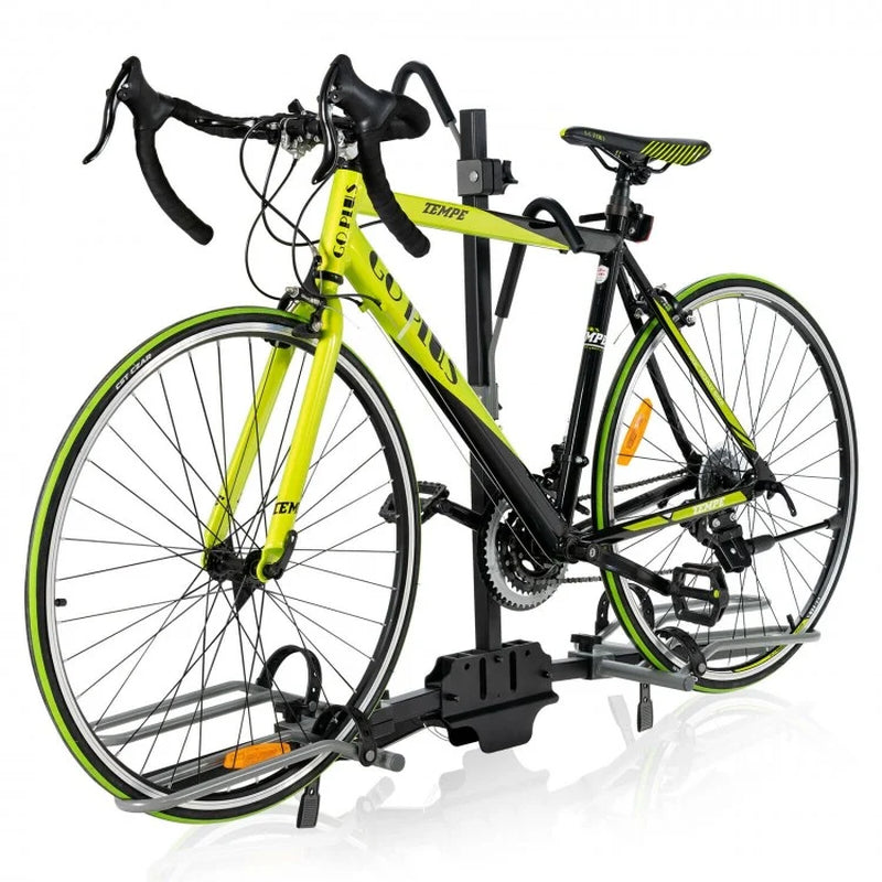 Hitch-Mounted Bike Rack for Two Bikes - Compatible with 1-1/4 Inch and 2 Inch Receivers