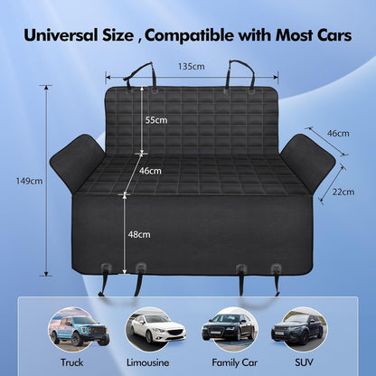 Multifunctional Waterproof Dog Car Seat Cover and Hammock, Scratch-Resistant Nonslip Protector